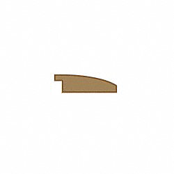 Prefinished Carbonized Strand Bamboo 0.375 in thick x 1.875 in wide x 6 ft Length Reducer